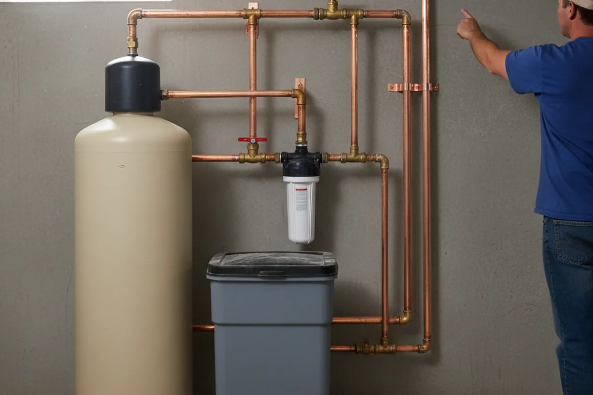 Whole-house water treatment system installed in Fairfax